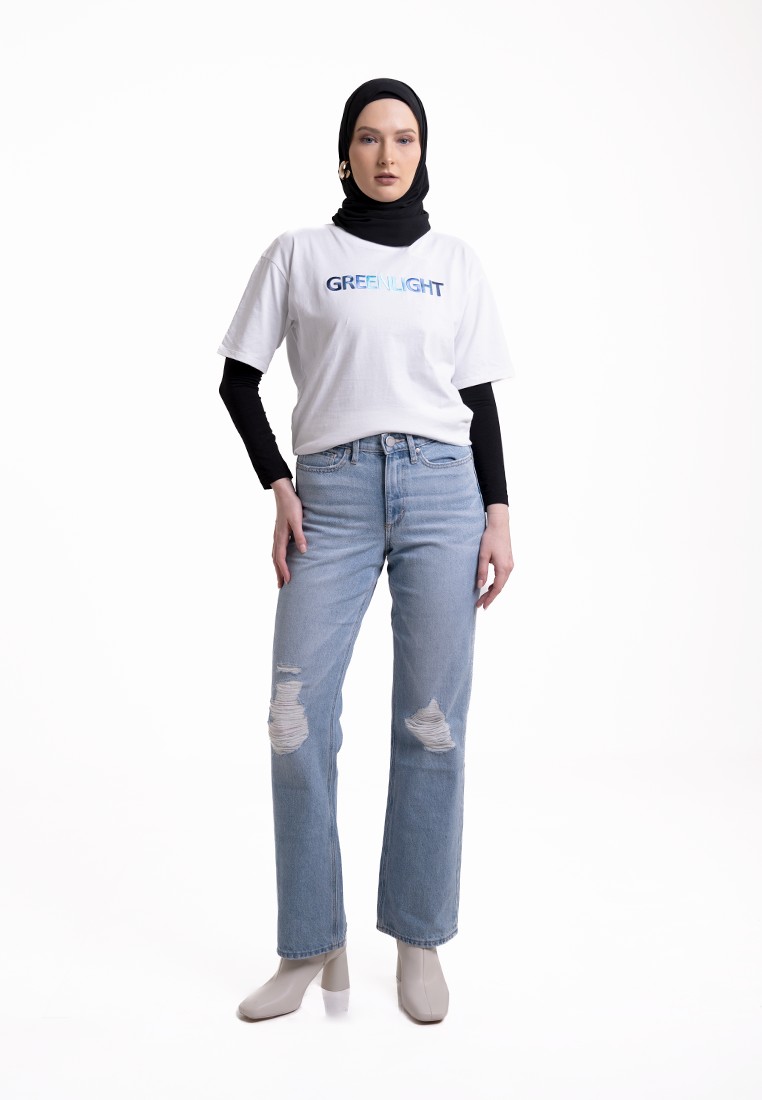 Greenlight Celana Flare Jeans Wanita